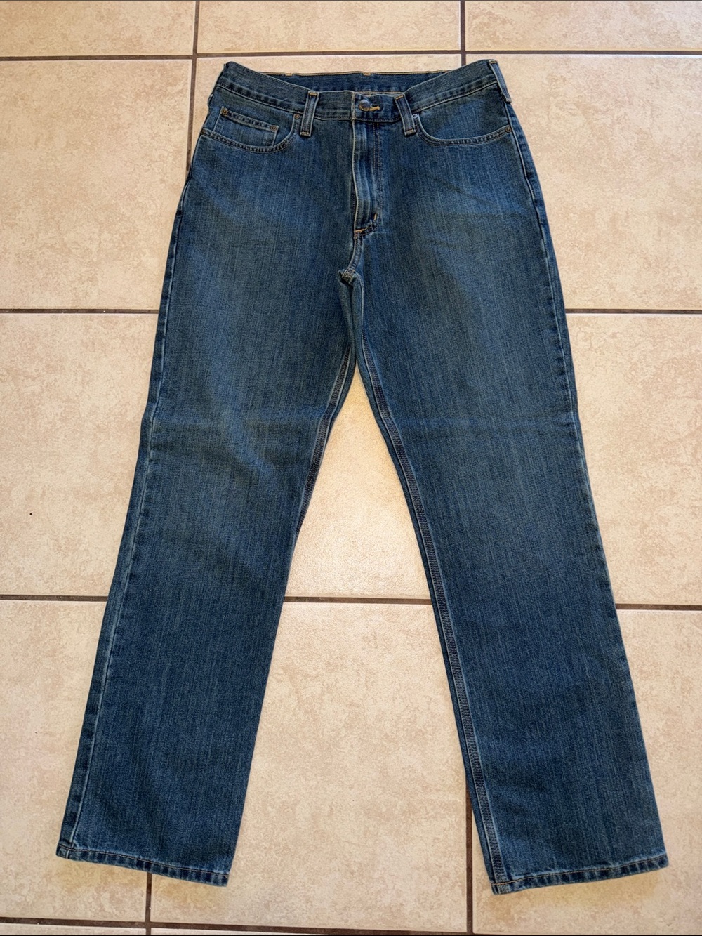 Carhartt Men's Straight Jeans - Blue Denim